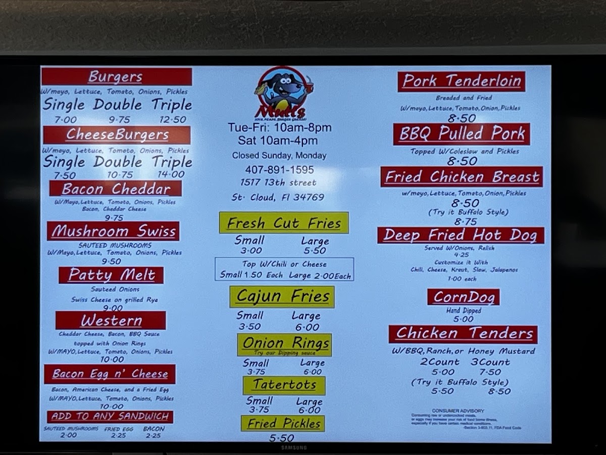 Menu Mutts On 13Th-1