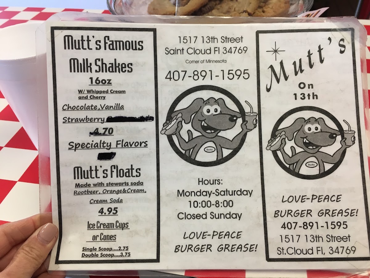 Menu Mutts On 13Th-10